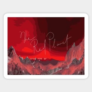 Red Planet Sticker